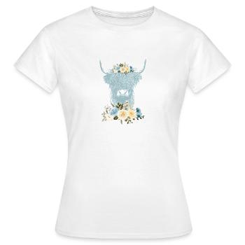 Scottish Highland Highland Cattle Highland - Women's T-Shirt - white - Front - AI Model Female 172 dark (172cm)