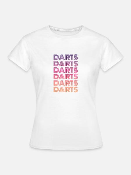 Darts Dart spielen - Frauen T-Shirt - Weiß