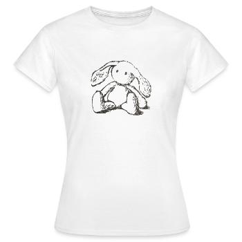 einsam - Frauen T-Shirt - Weiß - Vorne - AI Model Female 172 dark (172cm)