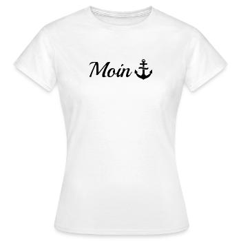 MOIN - T-shirt Femme - blanc - Devant - AI Model Female 172 dark (172cm)