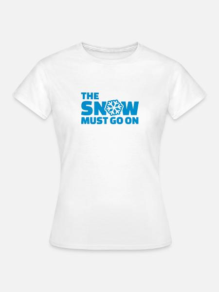 Schnee - Frauen T-Shirt - Weiß