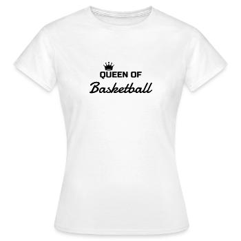 Basketball - Basket ball - Basket-ball - Baskette - Women's T-Shirt - white - Front - AI Model Female 172 dark (172cm)