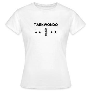 Taekwondo Taekwondoin Tae-Kwon-Do Tae Kwon Do - Women's T-Shirt - white - Front - AI Model Female 172 dark (172cm)