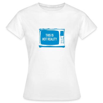 la television - T-shirt Femme - blanc - Devant - AI Model Female 172 dark (172cm)