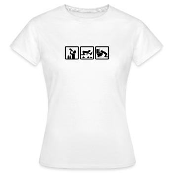 alcohol - l'alcool v2 - T-shirt Femme - blanc - Devant - AI Model Female 172 dark (172cm)