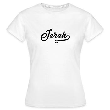 Sara - Frauen T-Shirt - Weiß - Vorne - AI Model Female 172 dark (172cm)