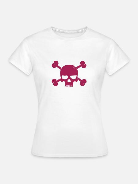 Skull - Vrouwen T-shirt - wit