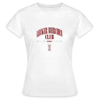 Lecker Bierchen Club - Mallorca Malle Urlaub Party - Frauen T-Shirt - Weiß - Vorne - AI Model Female 172 dark (172cm)