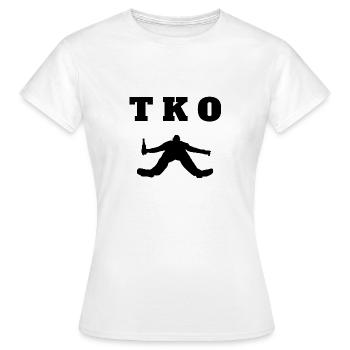 TKO Un homme ivre s’est évanoui dans un coma ivre - T-shirt Femme - blanc - Devant - AI Model Female 172 dark (172cm)