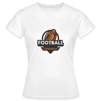 Ballsport - Frauen T-Shirt - Weiß - Vorne - AI Model Female 172 dark (172cm)