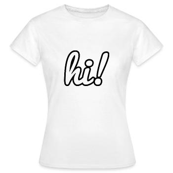 Salut! - T-shirt Femme - blanc - Devant - AI Model Female 172 dark (172cm)