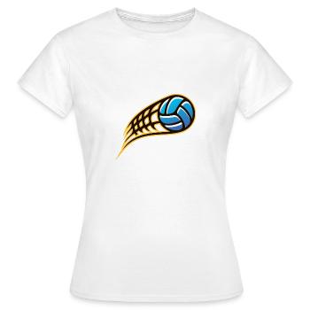 Ballsport - Frauen T-Shirt - Weiß - Vorne - AI Model Female 172 dark (172cm)