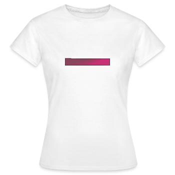 Barres roses dégradées - T-shirt Femme - blanc - Devant - AI Model Female 172 dark (172cm)