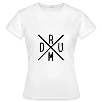 Tambours - T-shirt Femme - blanc - Devant - AI Model Female 172 dark (172cm)