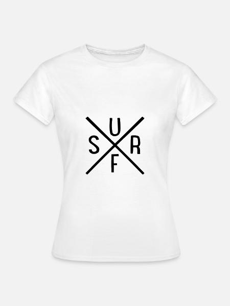 Surf - Frauen T-Shirt - Weiß