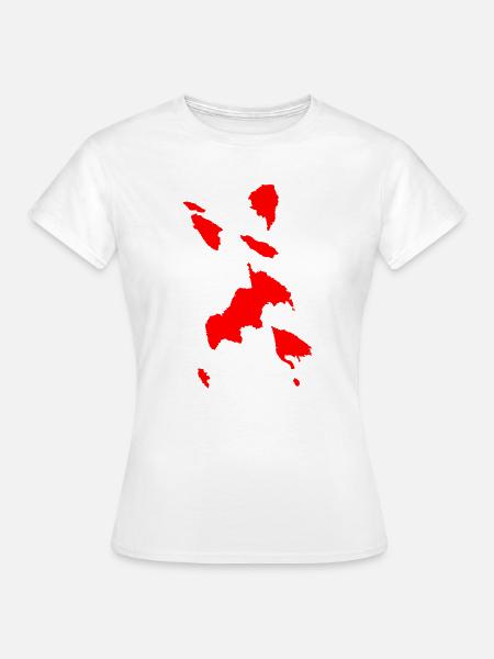 Abstrakt Budo TUSCHE - Frauen T-Shirt - Weiß