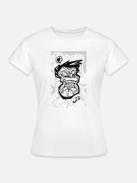 Goth Toon - Frauen T-Shirt - Weiß