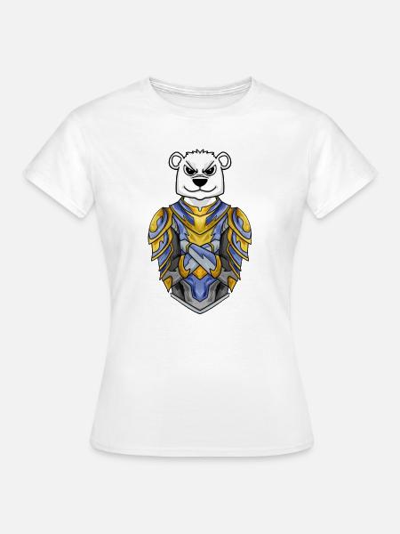 Ritter Eisbär cool Bär Polarbär - Frauen T-Shirt - Weiß