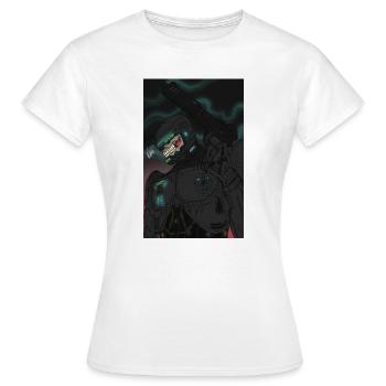 Cyborg mort - T-shirt Femme - blanc - Devant - AI Model Female 172 dark (172cm)