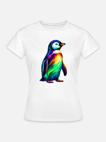 Pinguin - Frauen T-Shirt - Weiß