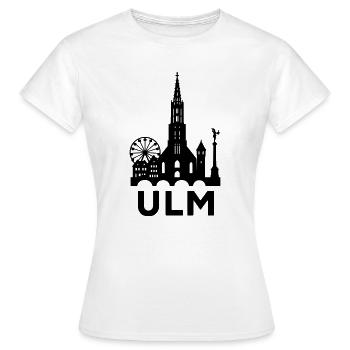 Silhouette d’Ulm - T-shirt Femme - blanc - Devant - AI Model Female 172 dark (172cm)