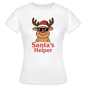 Reindeer Helper of the Saint - Women's T-Shirt - white - Front - AI Model Female 172 dark (172cm)