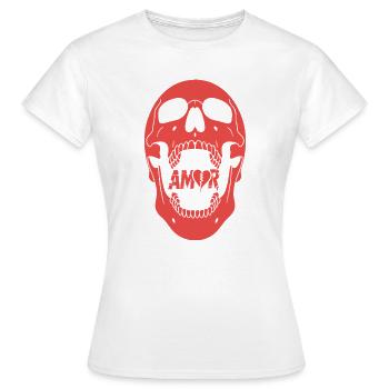 Amor Design - Women's T-Shirt - white - Front - AI Model Female 172 dark (172cm)