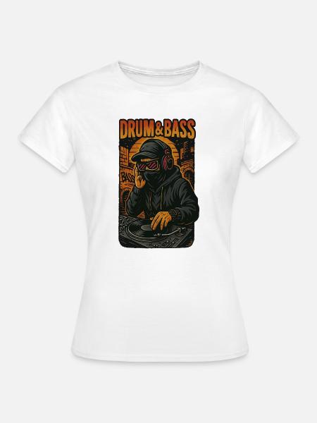 Schlagzeug und Bass - Frauen T-Shirt - Weiß