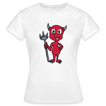 Little Devil - T-shirt Femme - blanc - Devant - AI Model Female 172 dark (172cm)