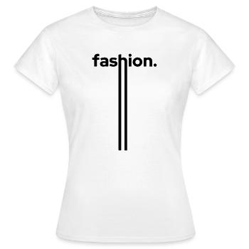 fashion trend stripes dot - Women's T-Shirt - white - Front - AI Model Female 172 dark (172cm)