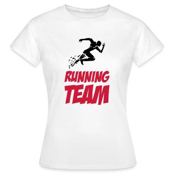 Équipe de course à pied - T-shirt Femme - blanc - Devant - AI Model Female 172 dark (172cm)