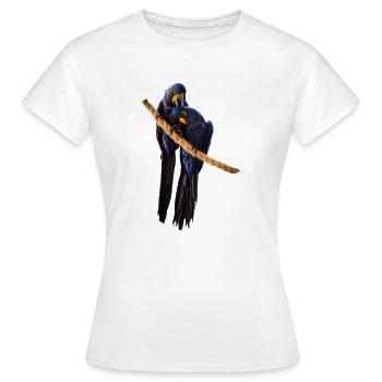 Hyazinth-Ara-Paar - Frauen T-Shirt - Weiß - Vorne - AI Model Female 172 dark (172cm)