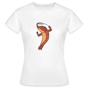 Shrimp - Frauen T-Shirt - Weiß - Vorne - AI Model Female 172 dark (172cm)