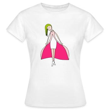 Poupée Fuchsia - T-shirt Femme - blanc - Devant - AI Model Female 172 dark (172cm)