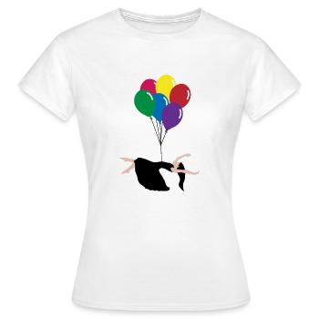 Balloon - T-shirt Femme - blanc - Devant - AI Model Female 172 dark (172cm)