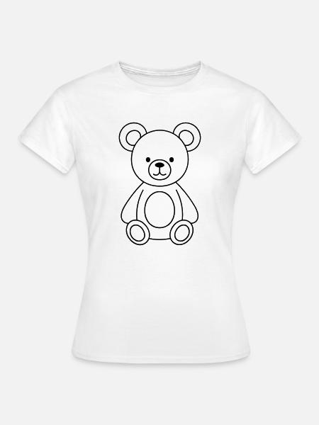 Teddybär - Frauen T-Shirt - Weiß