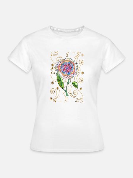 Blume - Frauen T-Shirt - Weiß