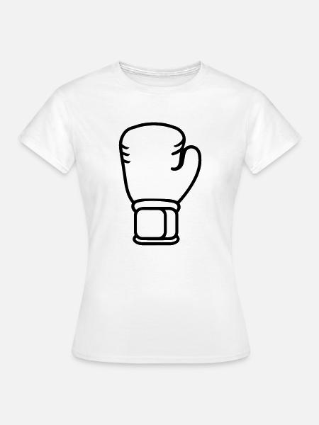 Boxhandschuh - Frauen T-Shirt - Weiß