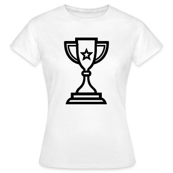 trophée - T-shirt Femme - blanc - Devant - AI Model Female 172 dark (172cm)