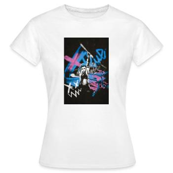 Paint town blue - T-shirt Femme - blanc - Devant - AI Model Female 172 dark (172cm)