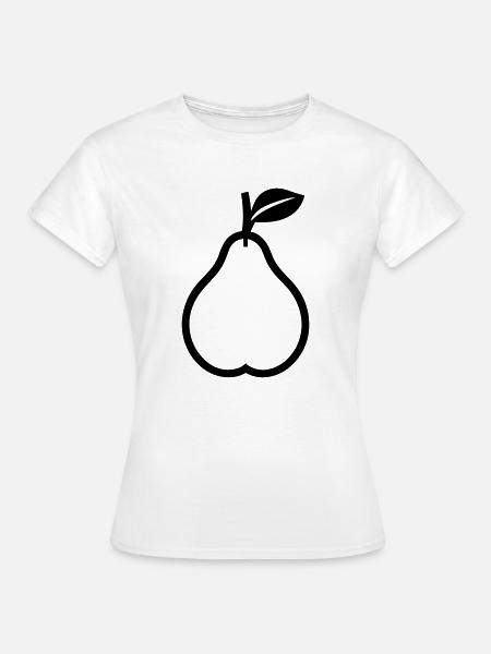 Birne - Frauen T-Shirt - Weiß
