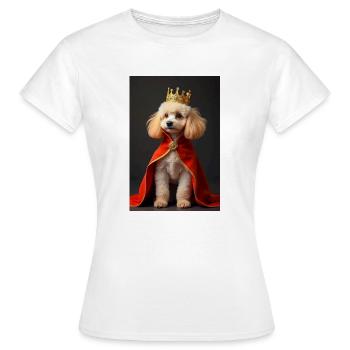 super cute dogs fashion victims – poodle Cavapoo - Women's T-Shirt - white - Front - AI Model Female 172 dark (172cm)