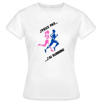 I can't I have Running - Frauen T-Shirt - Weiß - Vorne - AI Model Female 172 dark (172cm)
