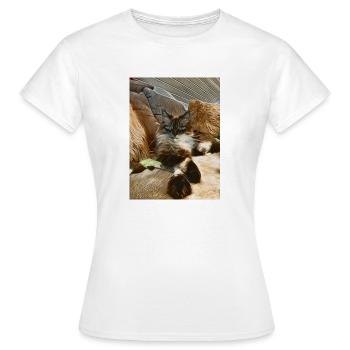Bobby - Frauen T-Shirt - Weiß - Vorne - AI Model Female 172 dark (172cm)