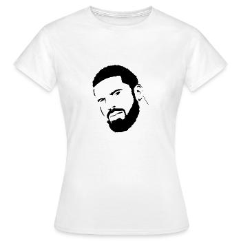 Rapper Strichzeichnung - Frauen T-Shirt - Weiß - Vorne - AI Model Female 172 dark (172cm)