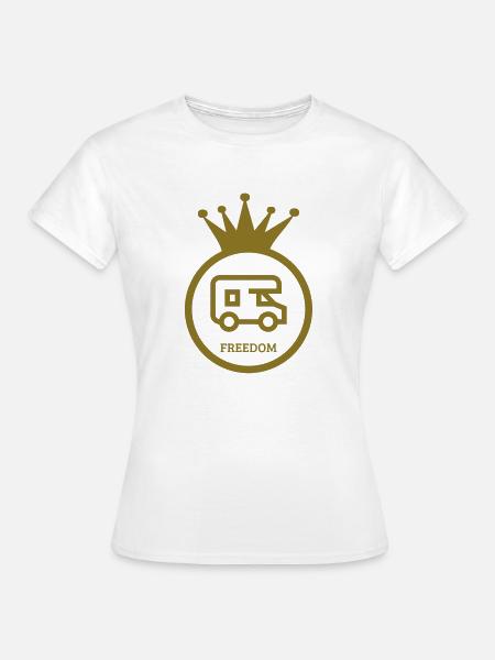 Campingplatz / Camper / Camping / Camp - Frauen T-Shirt - Weiß