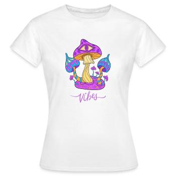 Vibes - Frauen T-Shirt - Weiß - Vorne - AI Model Female 172 dark (172cm)