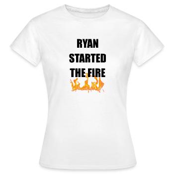 ryan das Feuer - Frauen T-Shirt - Weiß - Vorne - AI Model Female 172 dark (172cm)