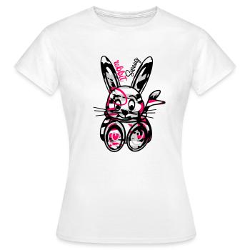 Lapin - T-shirt Femme - blanc - Devant - AI Model Female 172 dark (172cm)