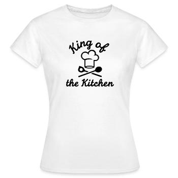 King of the Kitchen - Women's T-Shirt - white - Front - AI Model Female 172 dark (172cm)